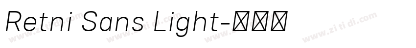 Retni Sans Light字体转换